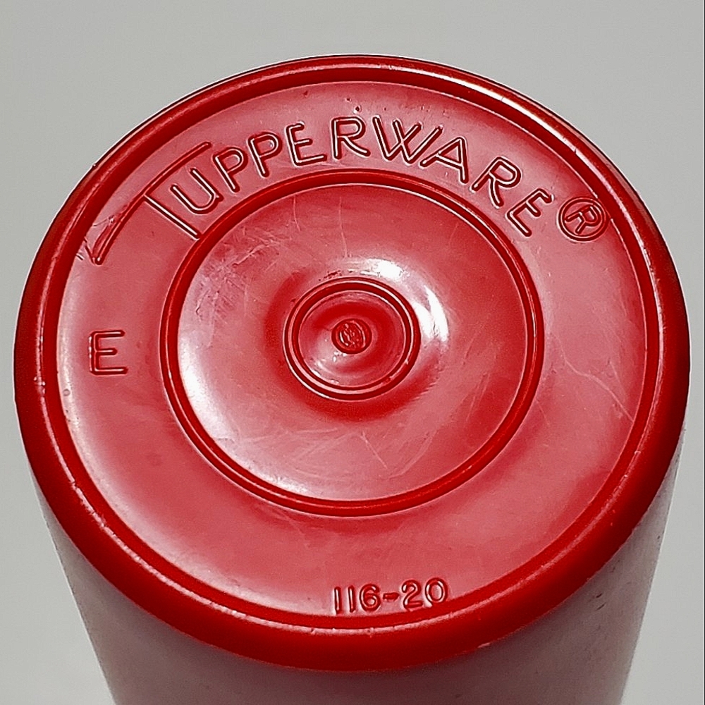 Tupperware Red Stackable Plastic Cups Set - Picture 2 of 5